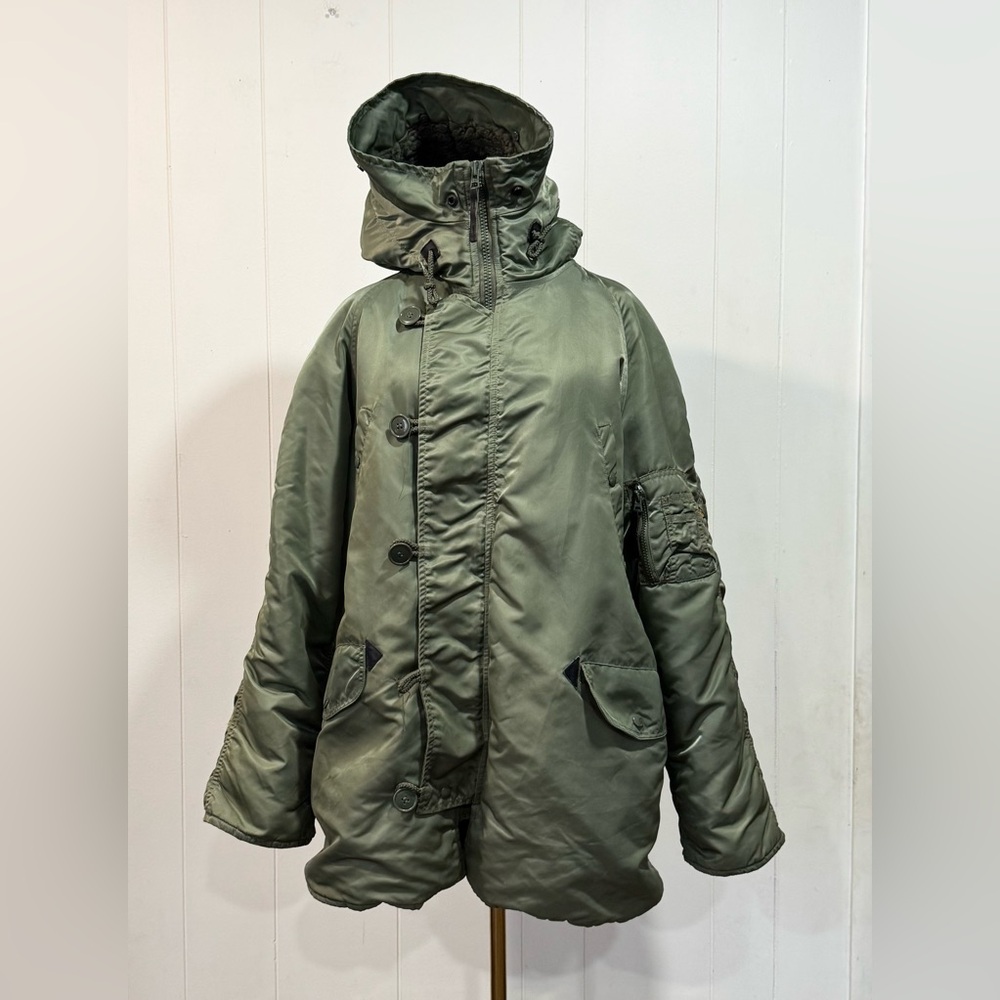 Alpha Industries N3B VF 59 Extreme Cold Coat Long Jacket Anorak Parka Size L